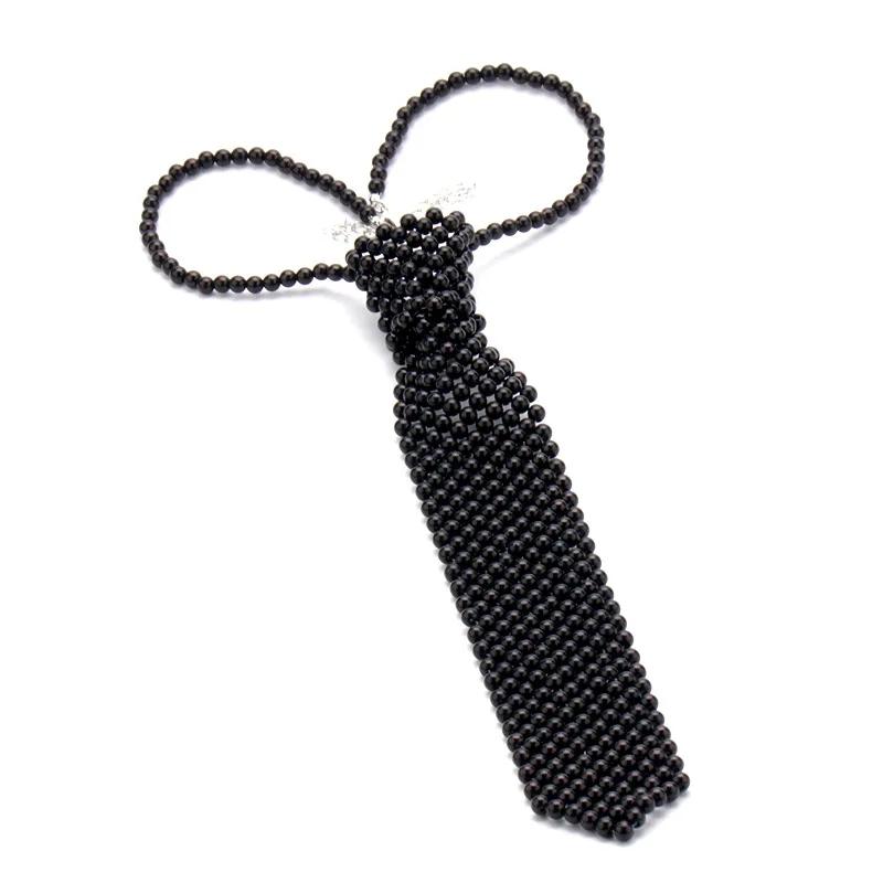 Cravate en perles populaire, style tendance, vêtements de tempérament pour garçons et filles, nœud p