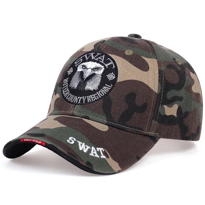 SWAT – casquette de Baseball pour hommes, motif d'aigle brodé, casquette à visière réglable, visière