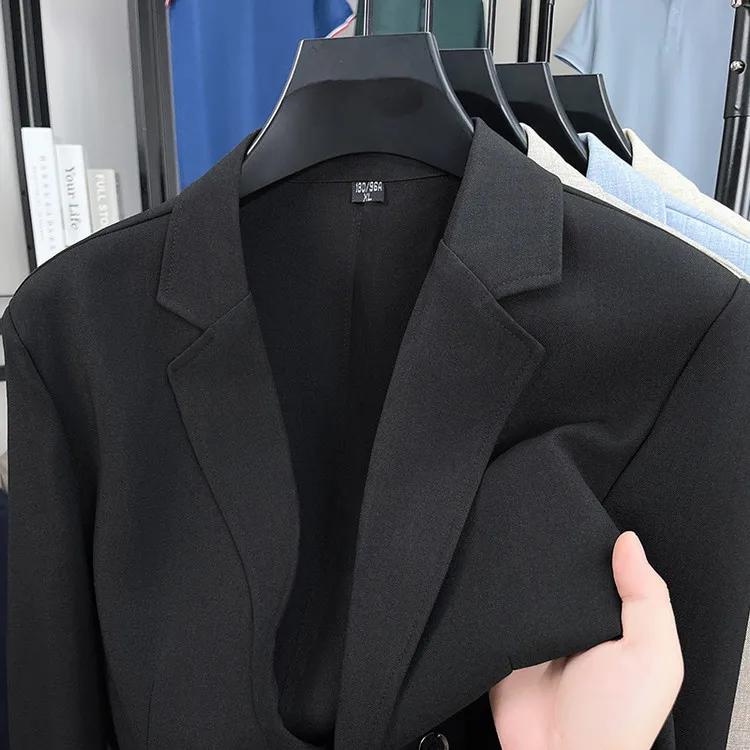 Blazer en mélange de lin pour hommes – Veste légère beige de style vintage M-3XL printemps-automne T