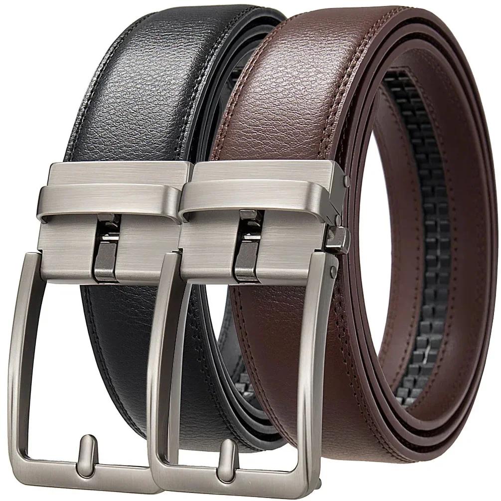 Ceintures clic pour hommes marque de luxe concepteur de mode boucle automatique en cuir véritable ho