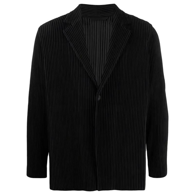 ISSEY – costume plissé de Style Miyake japonais doublé pour hommes, drapé, coupe ample, veste de cos