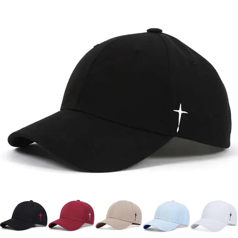 Casquettes de Baseball unisexes simples avec broderie de gouttes d'eau croisées, chapeau décontracté