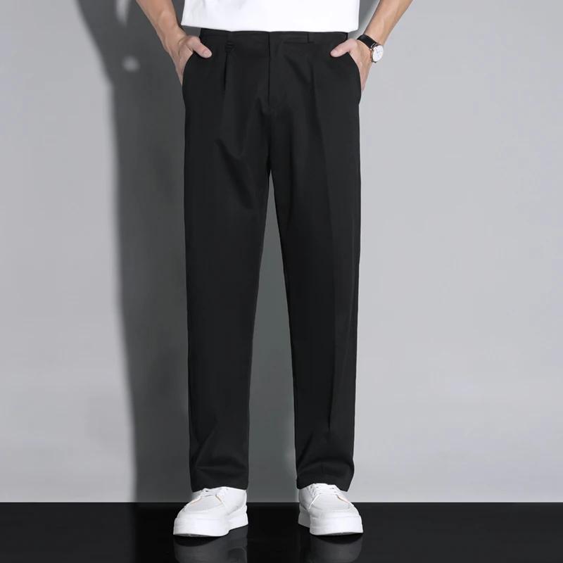 Pantalon de Costume Blanc pour Homme – Style Classique Décontracté, Coupe Slim, Tissu Doux, Extensib