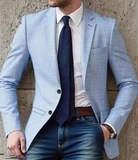 Veste de costume pour homme, manteau fin, ne nécessite pas de repassage, facile d'entretien, anti-bo