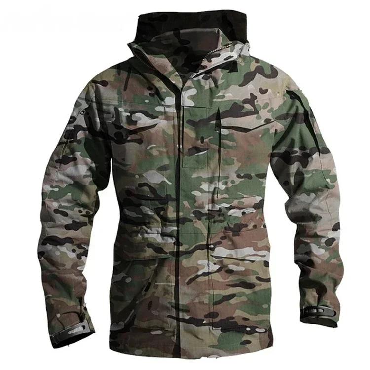 Vestes tactiques hommes veste coupe-vent imperméable mâle manteau à capuche en plein air pêche/Trekk
