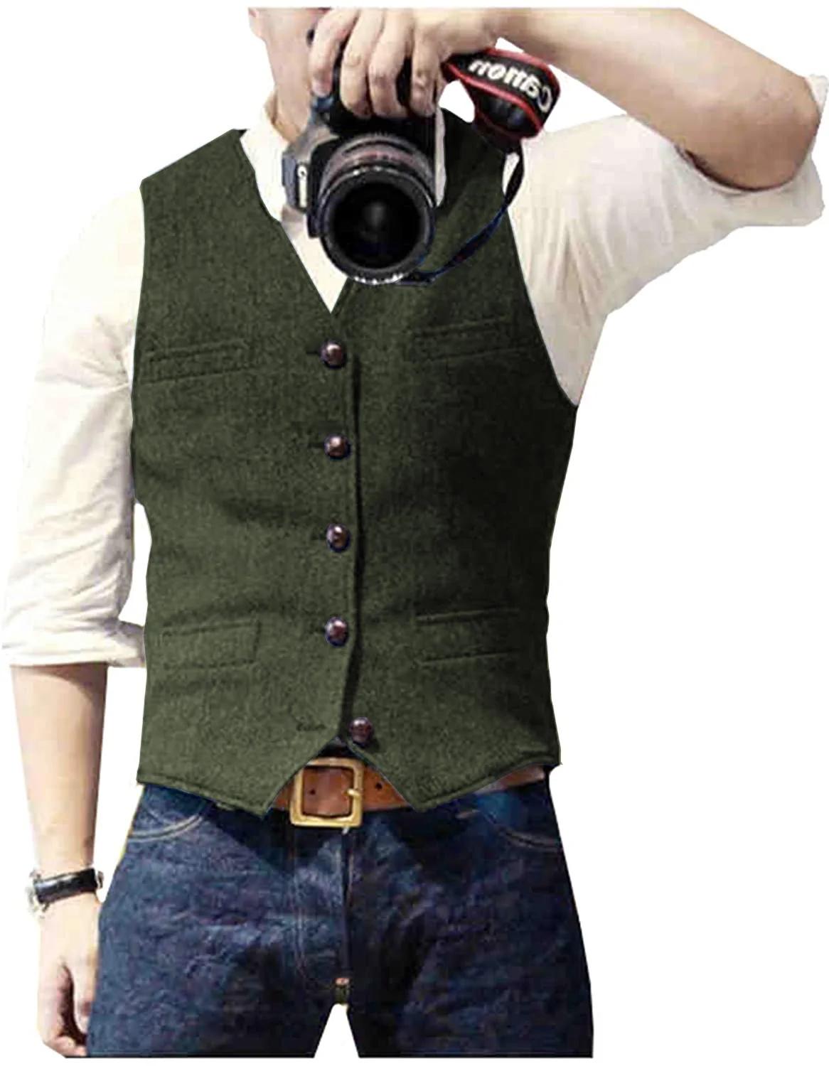 Gilet de costume classique décontracté pour hommes