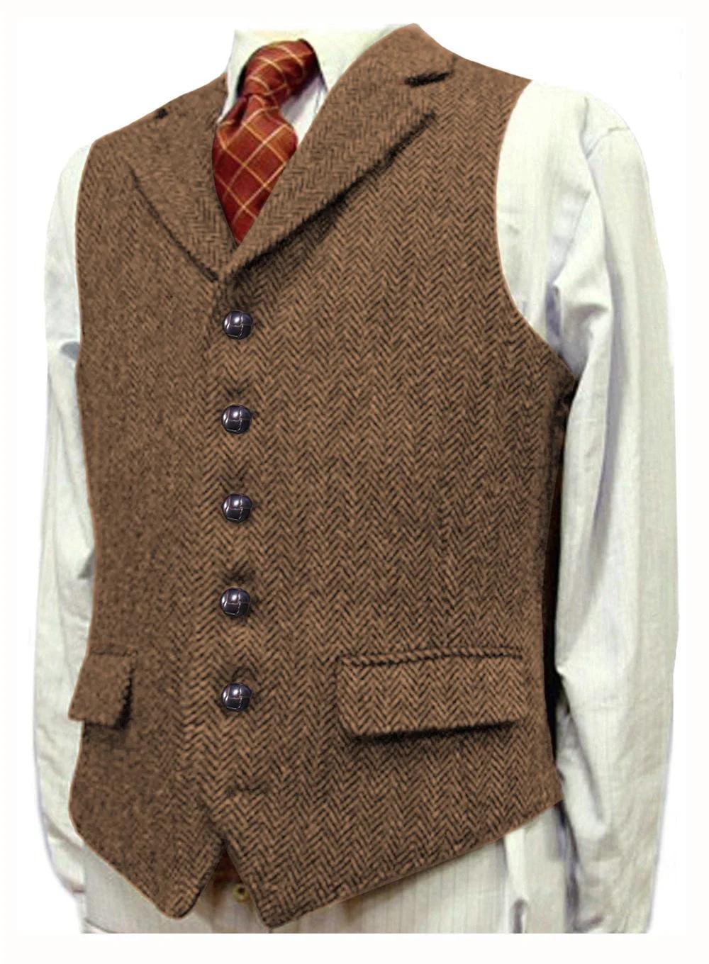Gilet pour homme avec revers