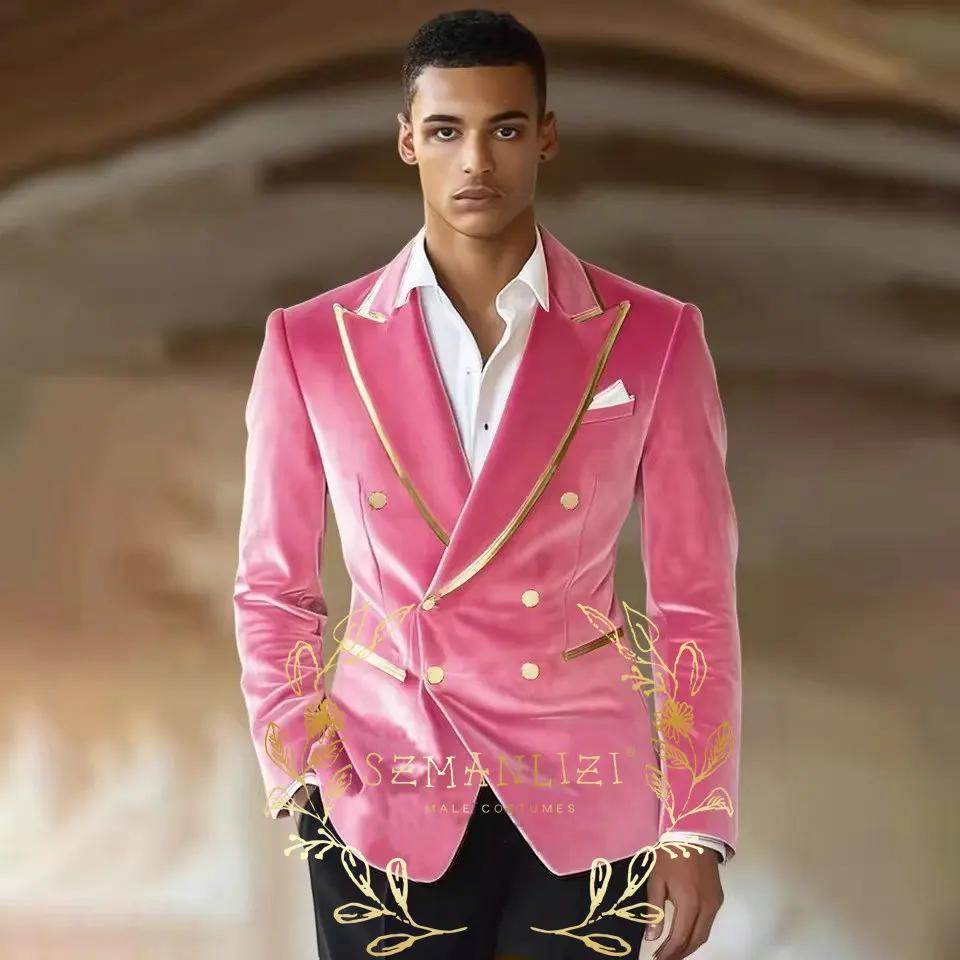 Costumes en velours pour hommes