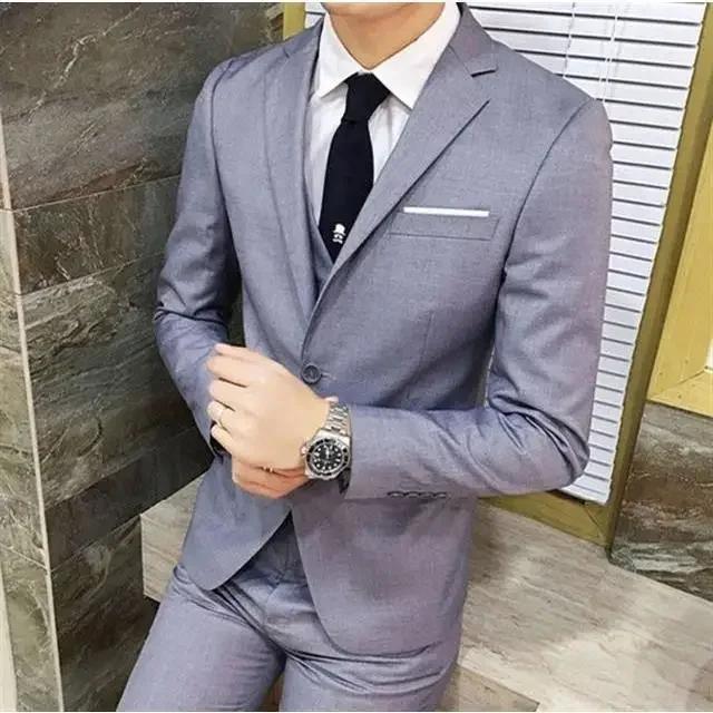Costume de mariage trois pièces pour homme