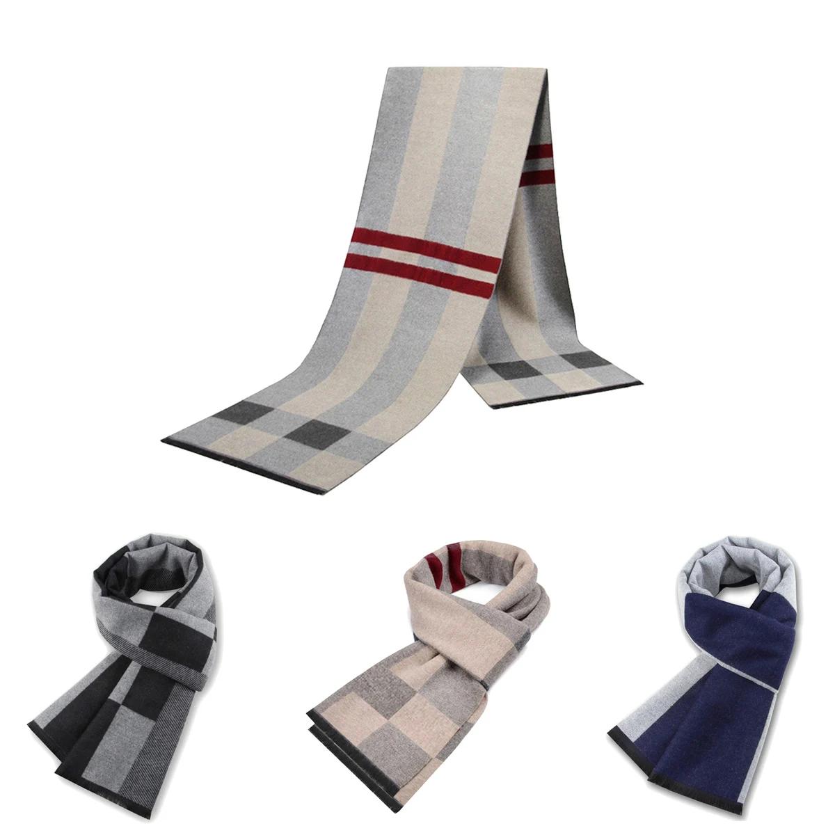 Hommes écharpe pour homme hiver copie cachemire châle marque de luxe