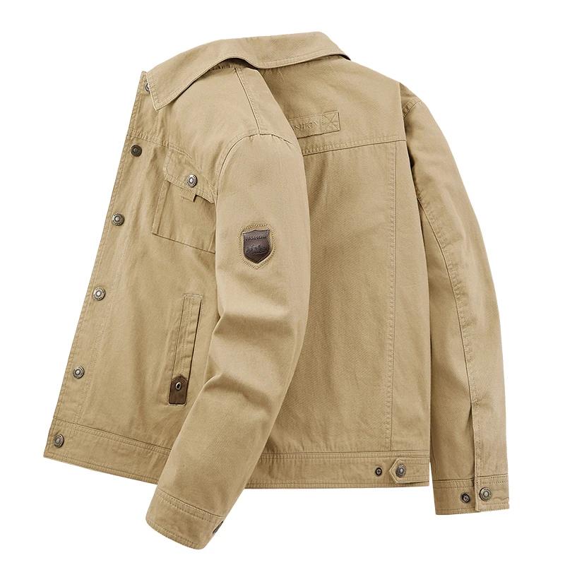 Veste à revers de style printemps et automne pour hommes