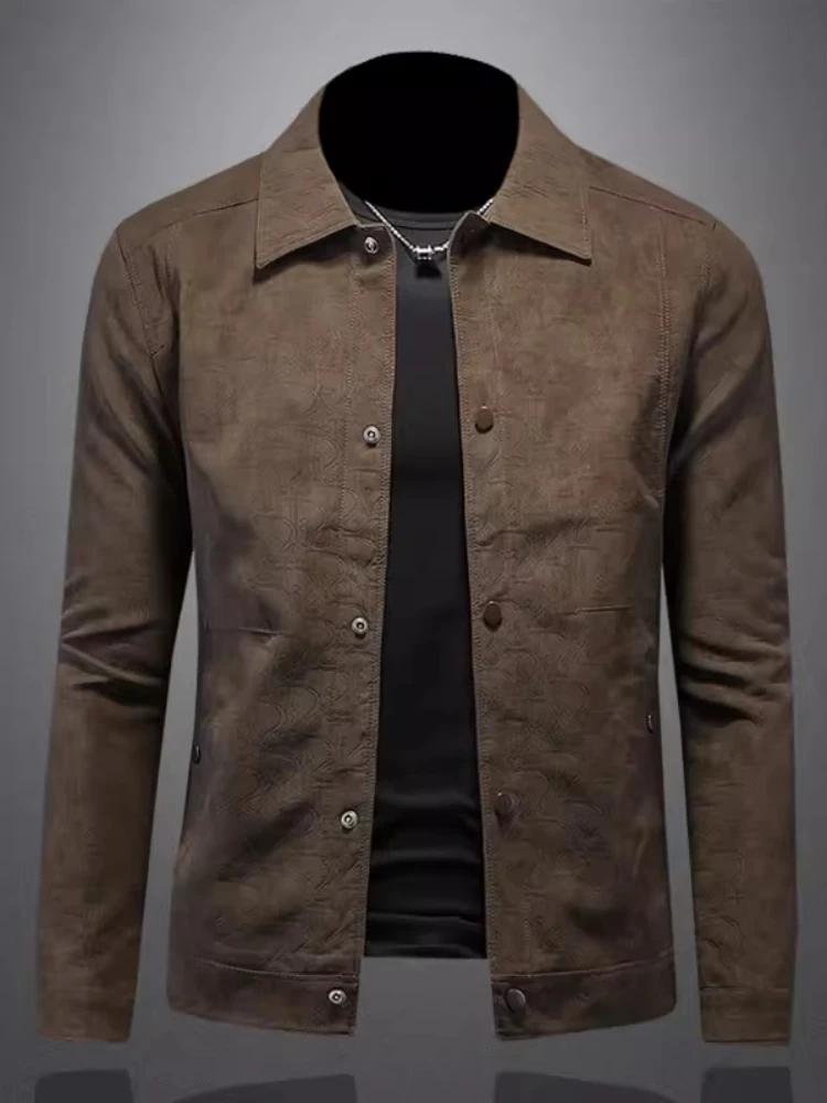 Nouvelle veste en daim pour homme