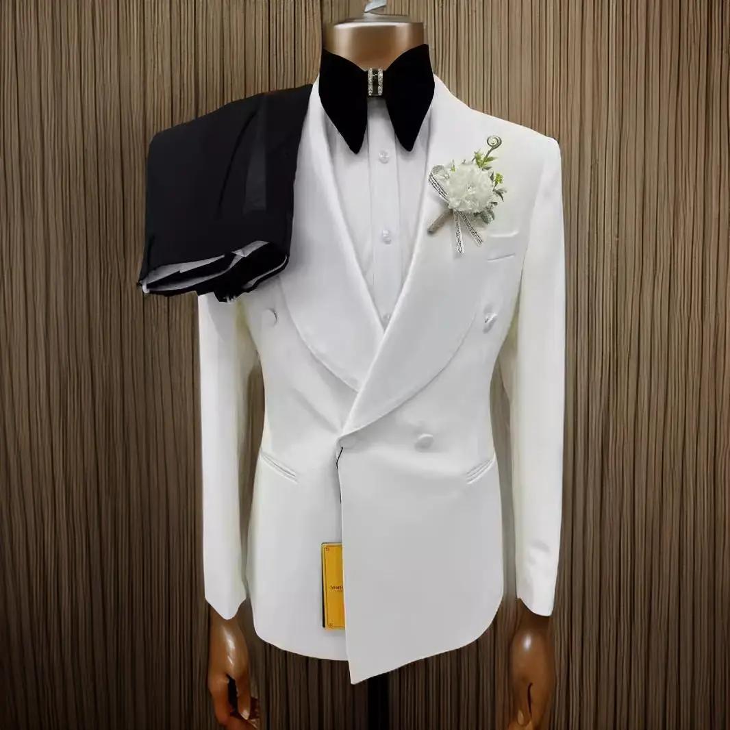 Costumes de mariage à Double boutonnage pour hommes