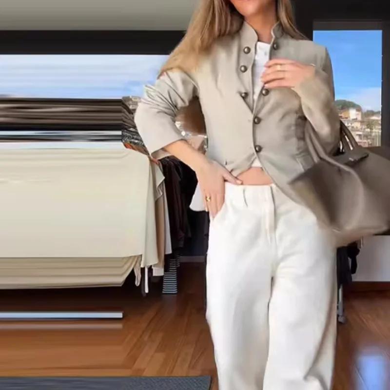 Nouvelle veste de costume boutonnée de style simple