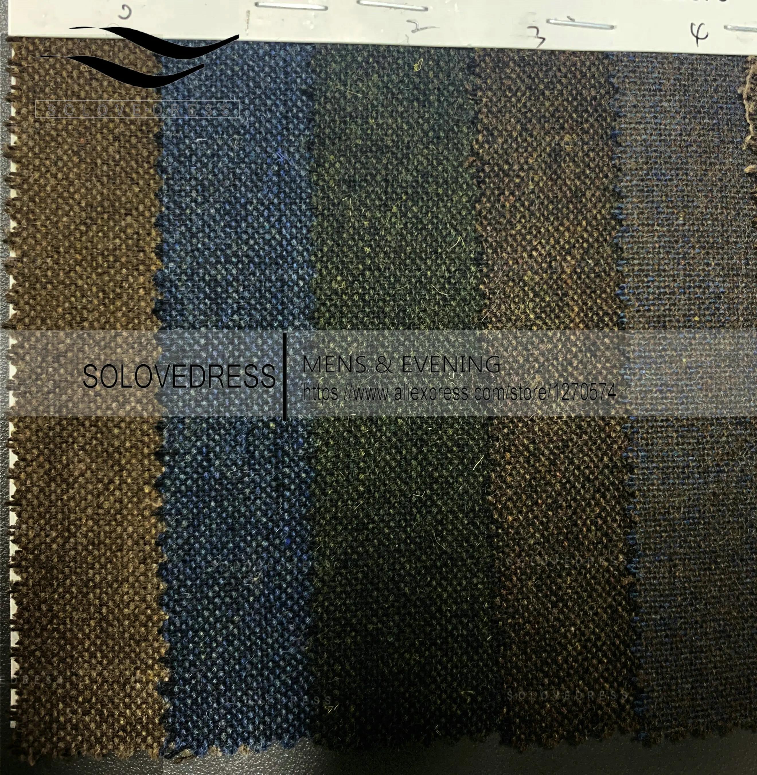 Costume 3 Pièces en Tweed Brun pour Homme