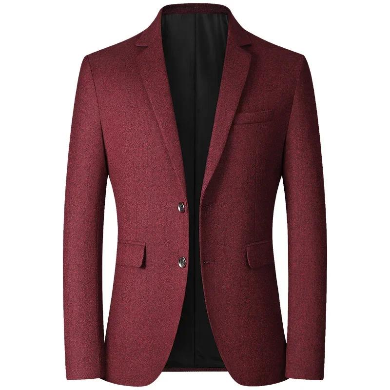Blazer décontracté pour homme BROWON – Collection Printemps-Automne – Couleur unie