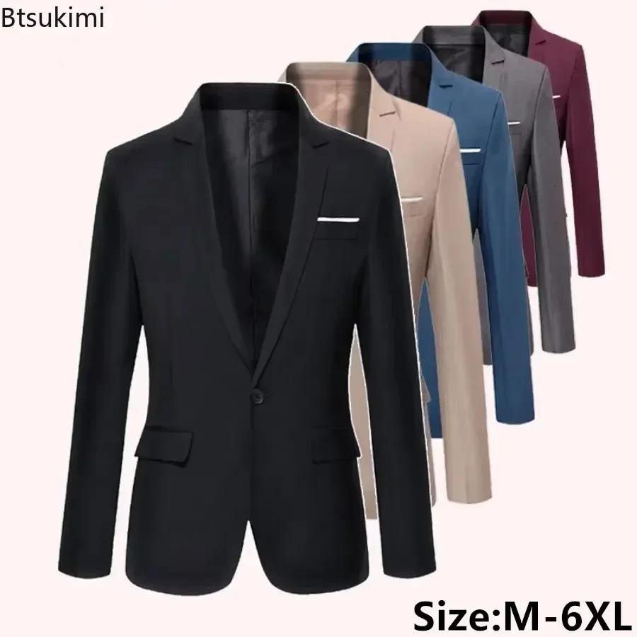 Nouveaux hommes mince élégant Blazer costume vestes bureau d'affaires formel