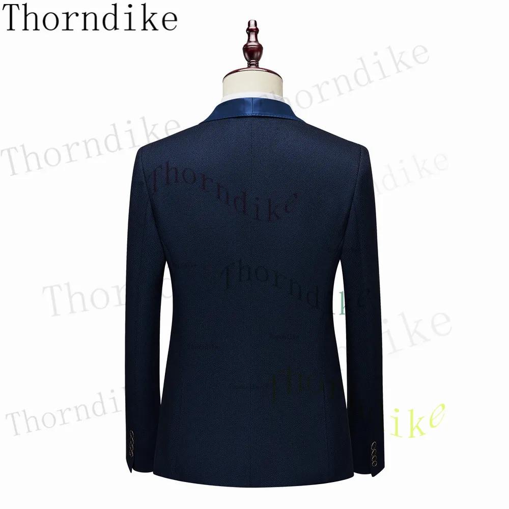 Soit dike-Blazer et pantalon de mariage bleu marine pour hommes