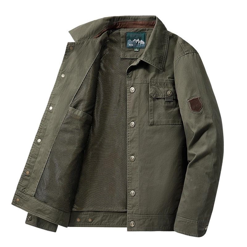 Veste à revers de style printemps et automne pour hommes