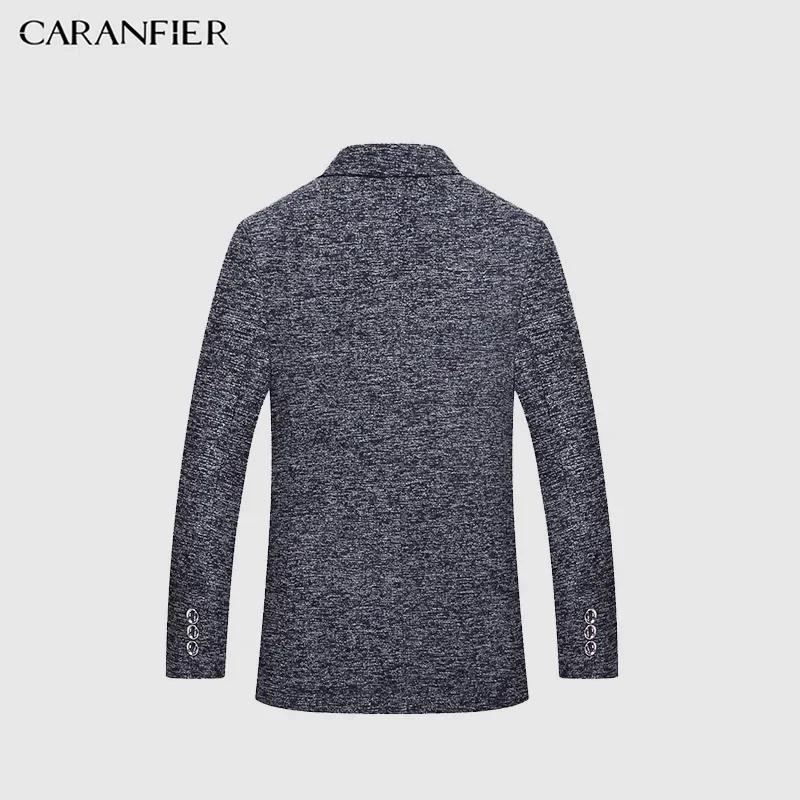 CARANFIER hommes veste Blazers nouveau automne coupe ajustée formelle affaires costumes manteau décontracté Plaid Social Masculino mâle vestes Blazer