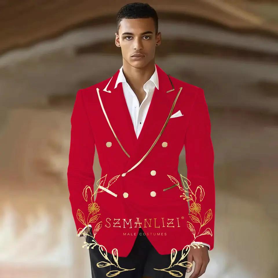 Costumes en velours pour hommes