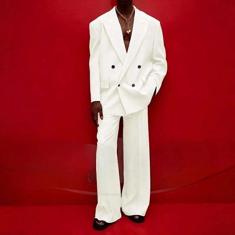 Ensemble de costume croisé pour homme
