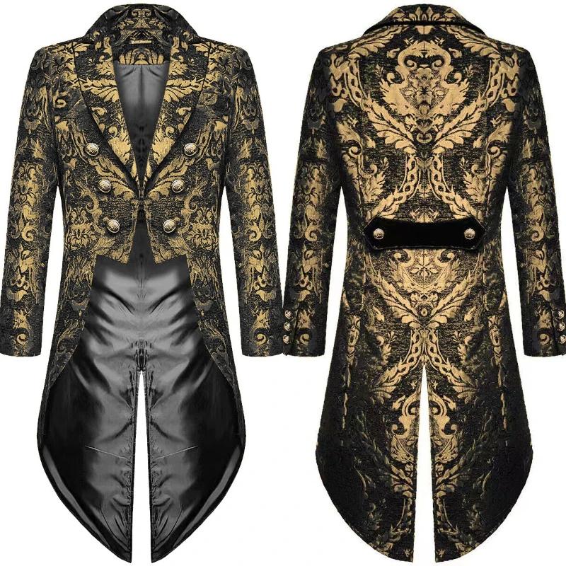 Tuxedo élégant en Jacquard doré pour hommes