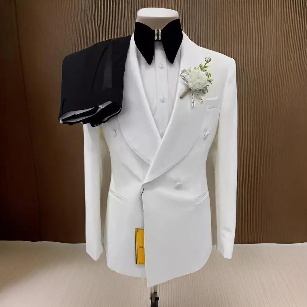 Costumes de mariage à Double boutonnage pour hommes