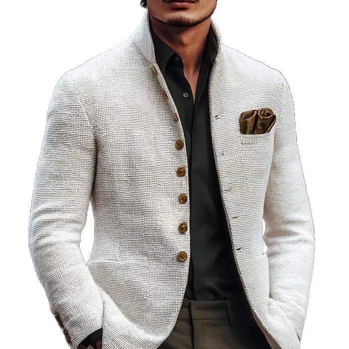 Automne hiver nouvelle veste pour hommes costume décontracté rétro mode