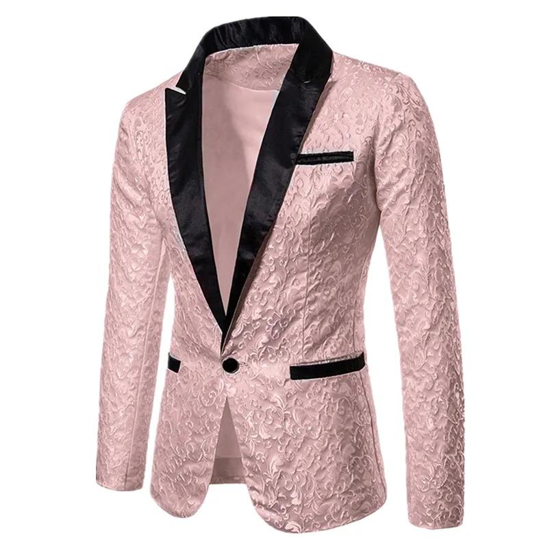 Costume Jacquard Doré pour Homme – Veste Ample Luxueuse pour Affaires