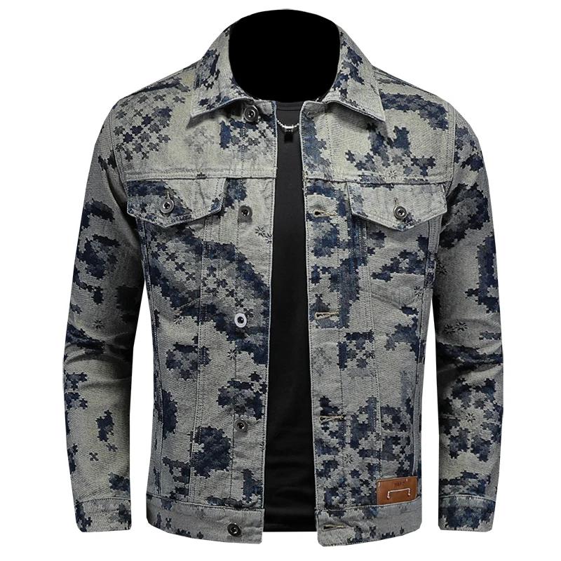Veste en jean rétro pour hommes