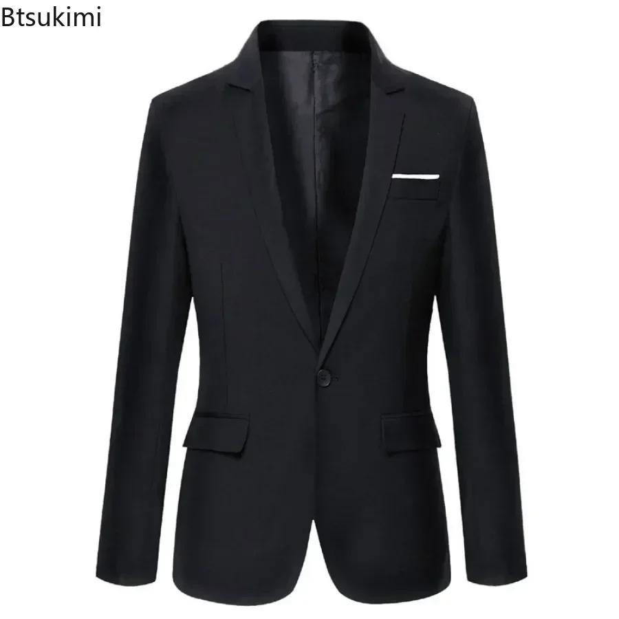 Nouveaux hommes mince élégant Blazer costume vestes bureau d'affaires formel