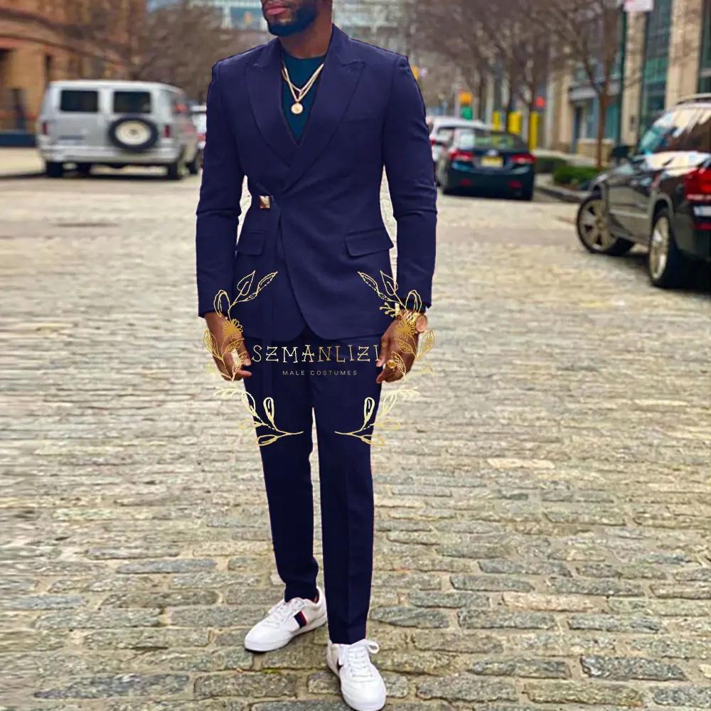 Hommes costumes Double boutonnage dernière conception marié Tuxedos meilleur Homme Costume