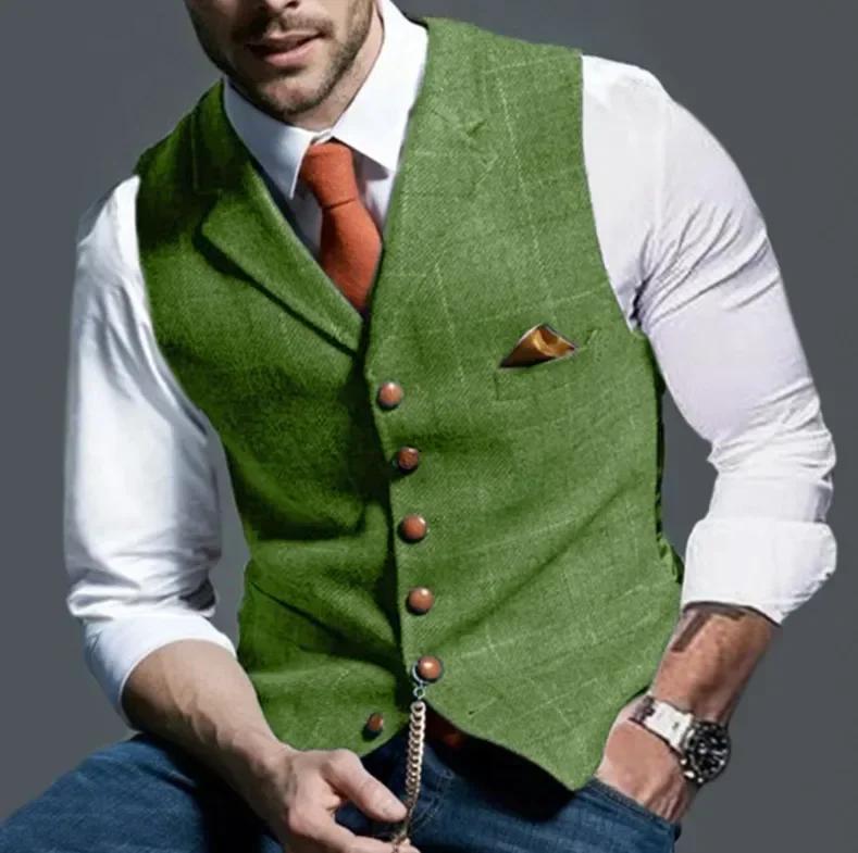 Gilet de costume classique décontracté pour homme