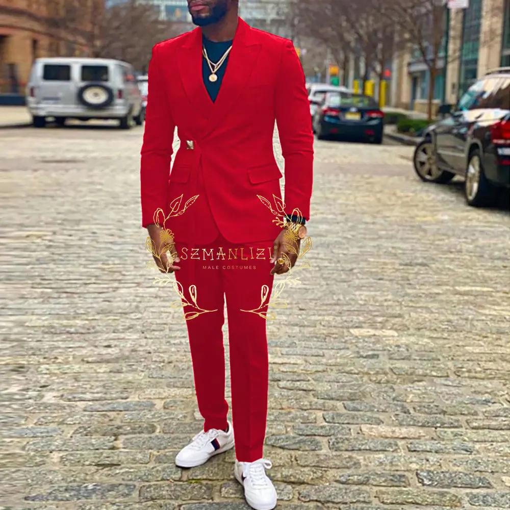 Hommes costumes Double boutonnage dernière conception marié Tuxedos meilleur Homme Costume