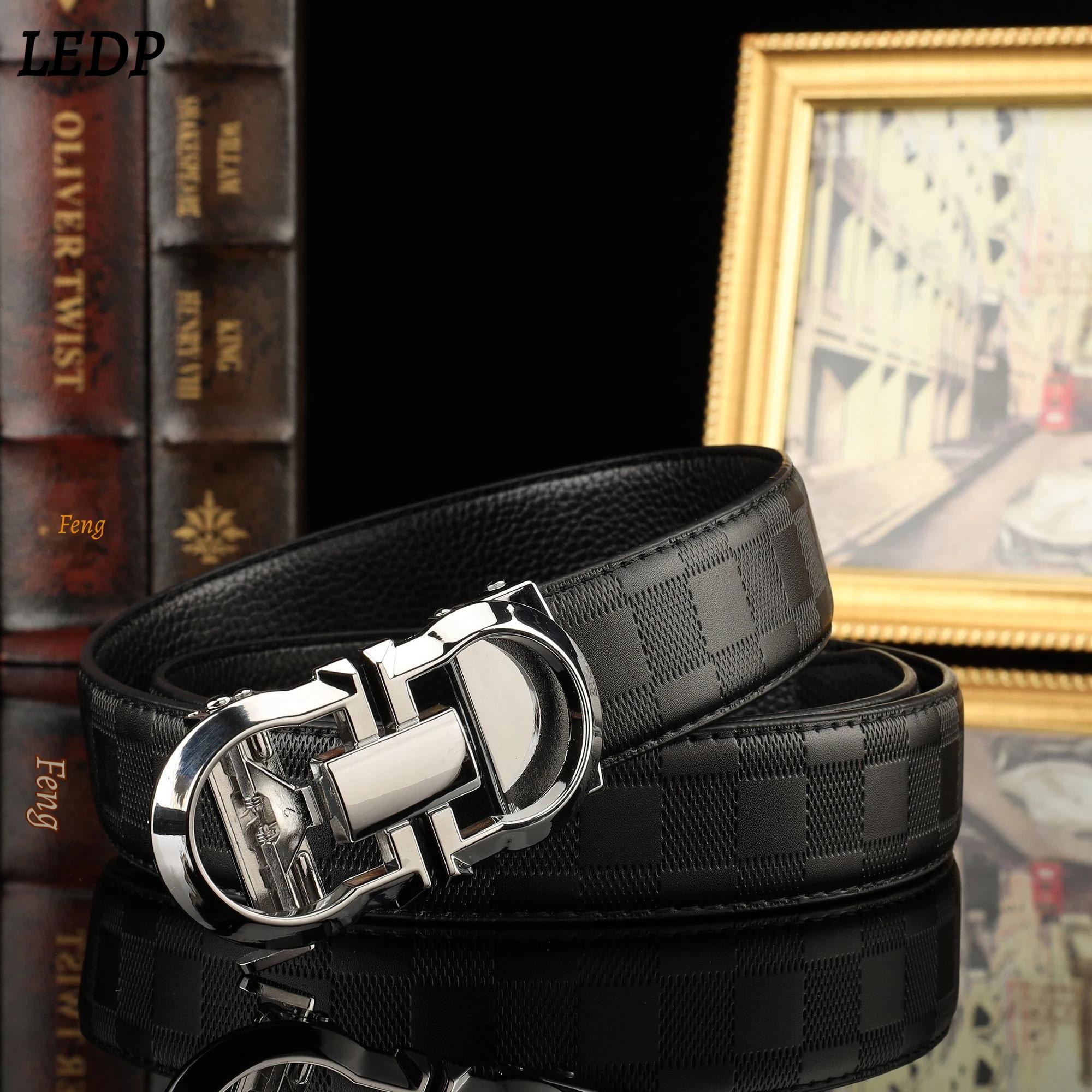 Ceinture de luxe pour homme en cuir véritable 3