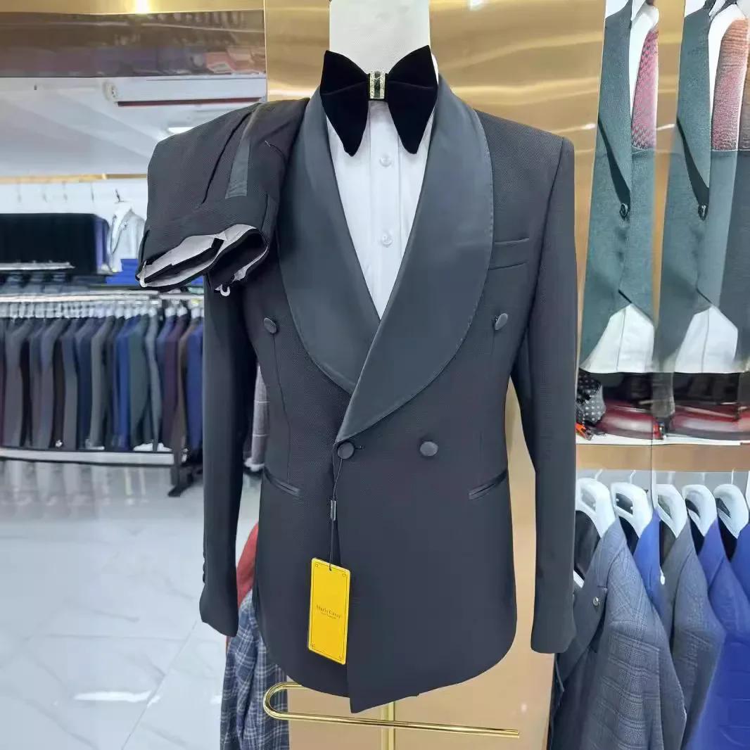 Costumes de mariage à Double boutonnage pour hommes