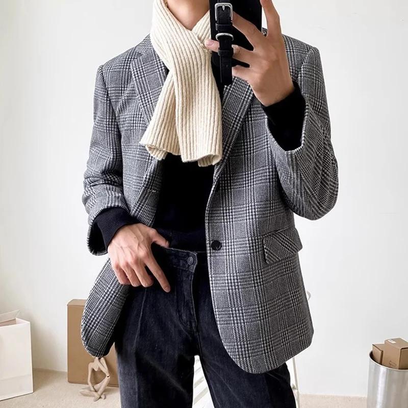 Veste de costume en laine de Style américain pour hommes pour le printemps et l'automne