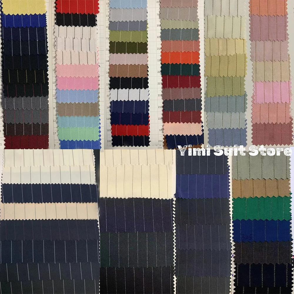 Costumes pour hommes bleu marine à rayures fines