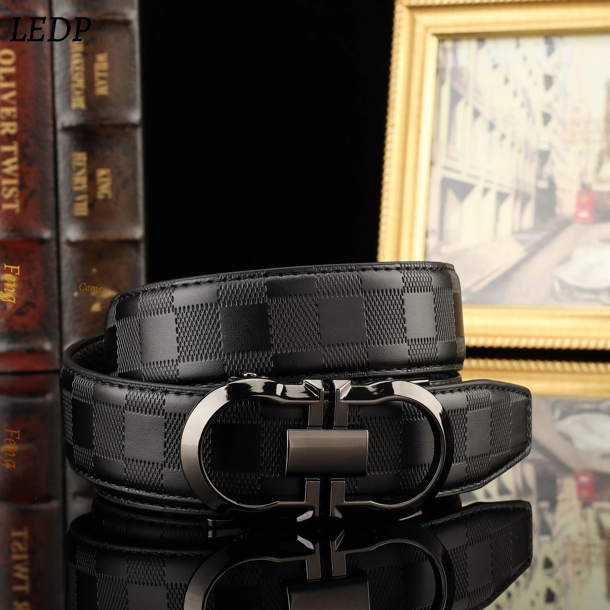 Ceinture de luxe pour homme en cuir véritable 3