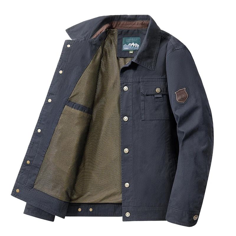 Blouson aviateur coupe-vent chaud pour hommes