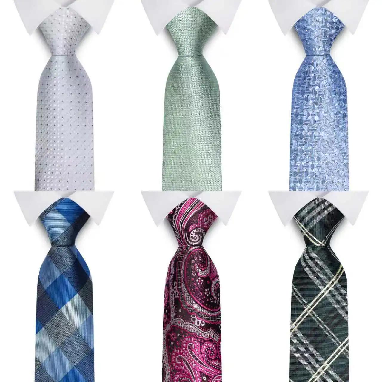 1 cravate de costume pour homme à motif géométrique/paisley