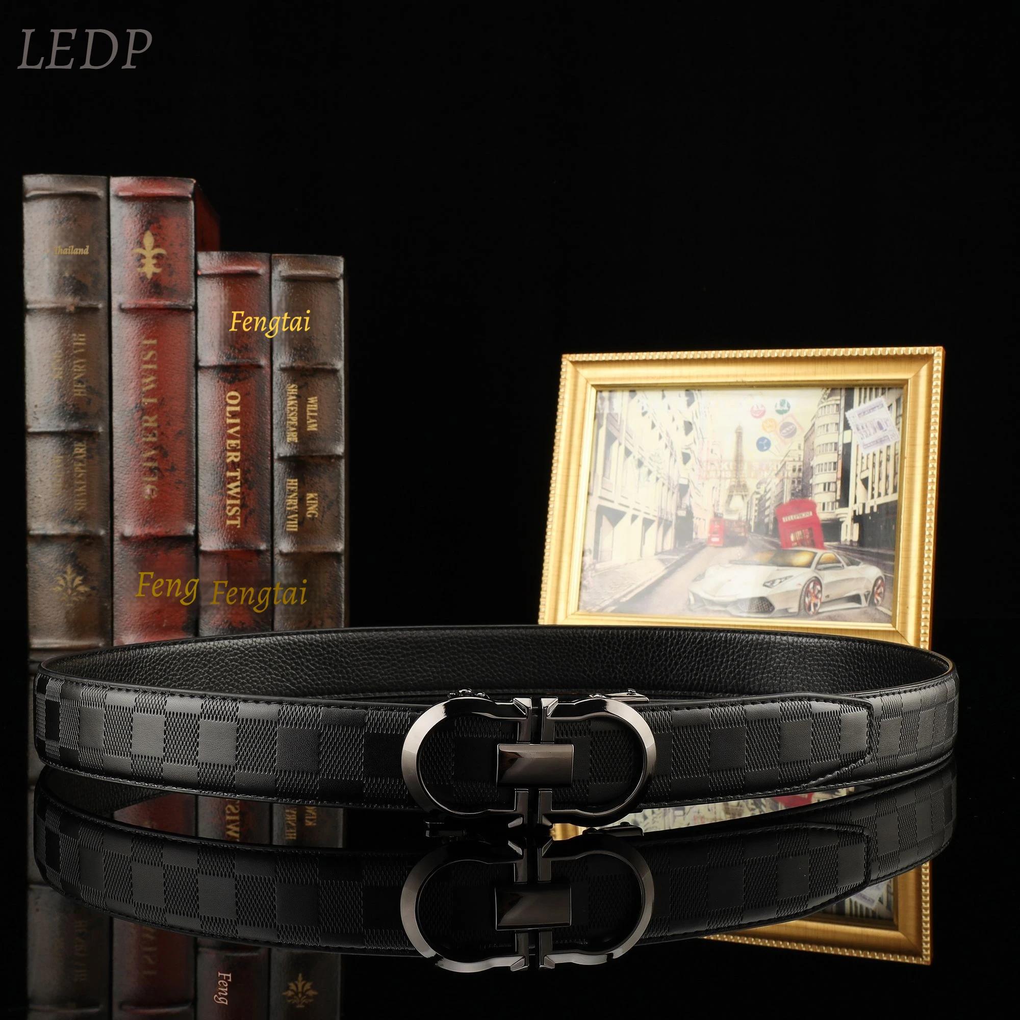 Ceinture de luxe pour homme en cuir véritable 3