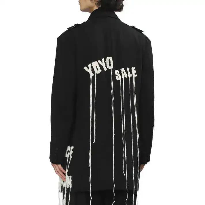 Veste de costume brodée pour homme