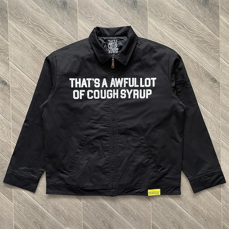 Veste bomber décontractée à imprimé lettres