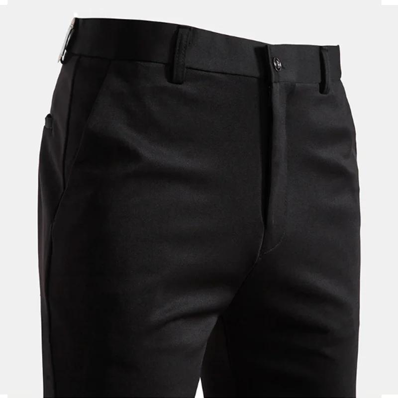 29-42 hommes été mince mode affaires costume décontracté pantalon pantalons longs