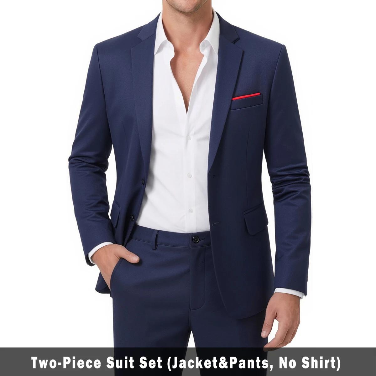 Ensembles de costumes élégants pour hommes - Ensemble de smoking ajusté pour mariages et occasions formelles - Costume de marié pour homme