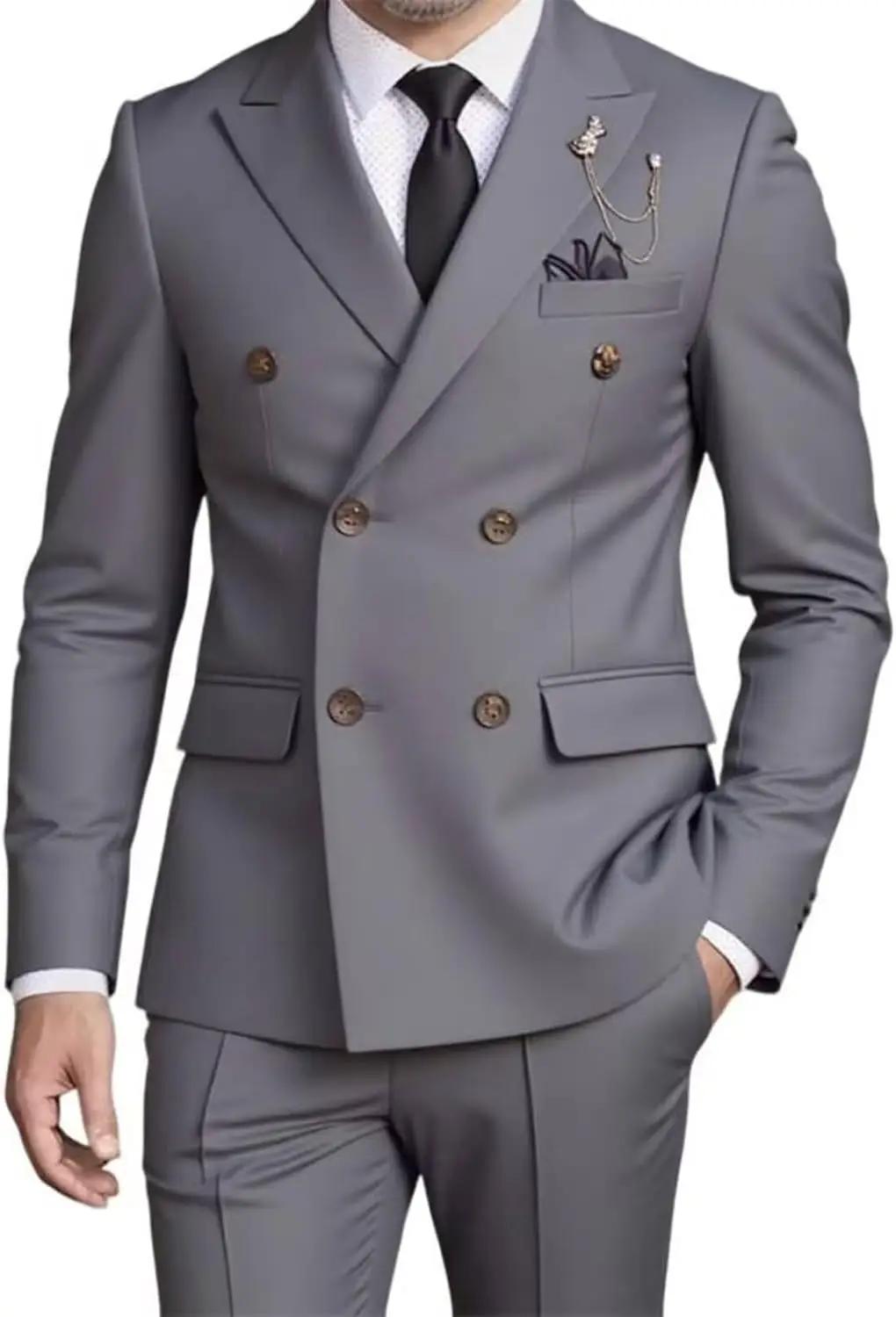 Ensemble de costume à double boutonnage pour hommes