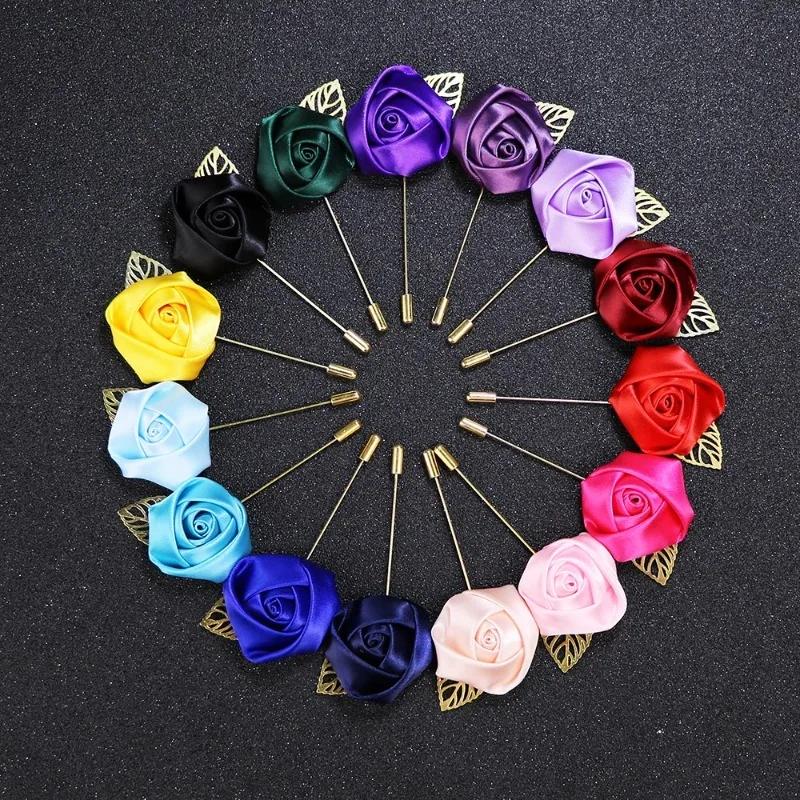 Boutonnières pour hommes pour mariage marié Corsage Roses fleur
