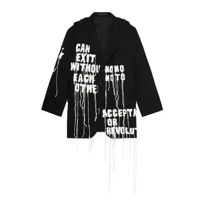 Veste de costume brodée pour homme